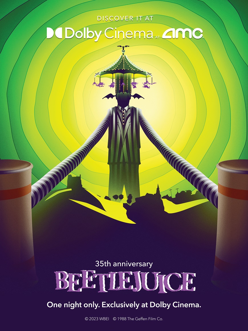 BEETLEJUICE Dolby Poster Tim Burton's Classic, One Night Only in Dolby